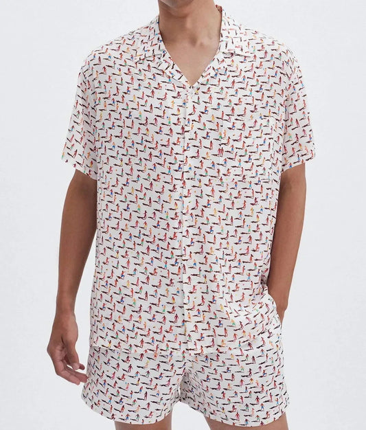 Camp Collar Short Sleeve Shirt