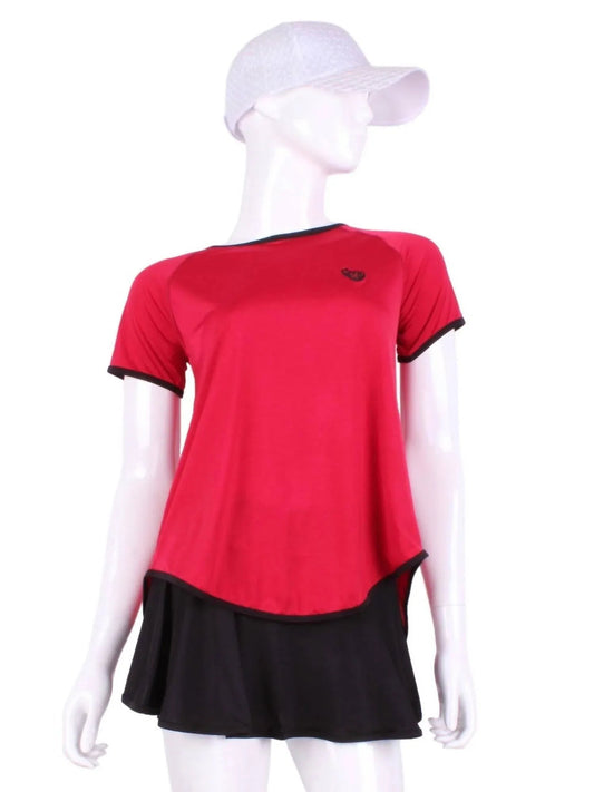 Women's Tie Back Short Sleeve Tennis Tee