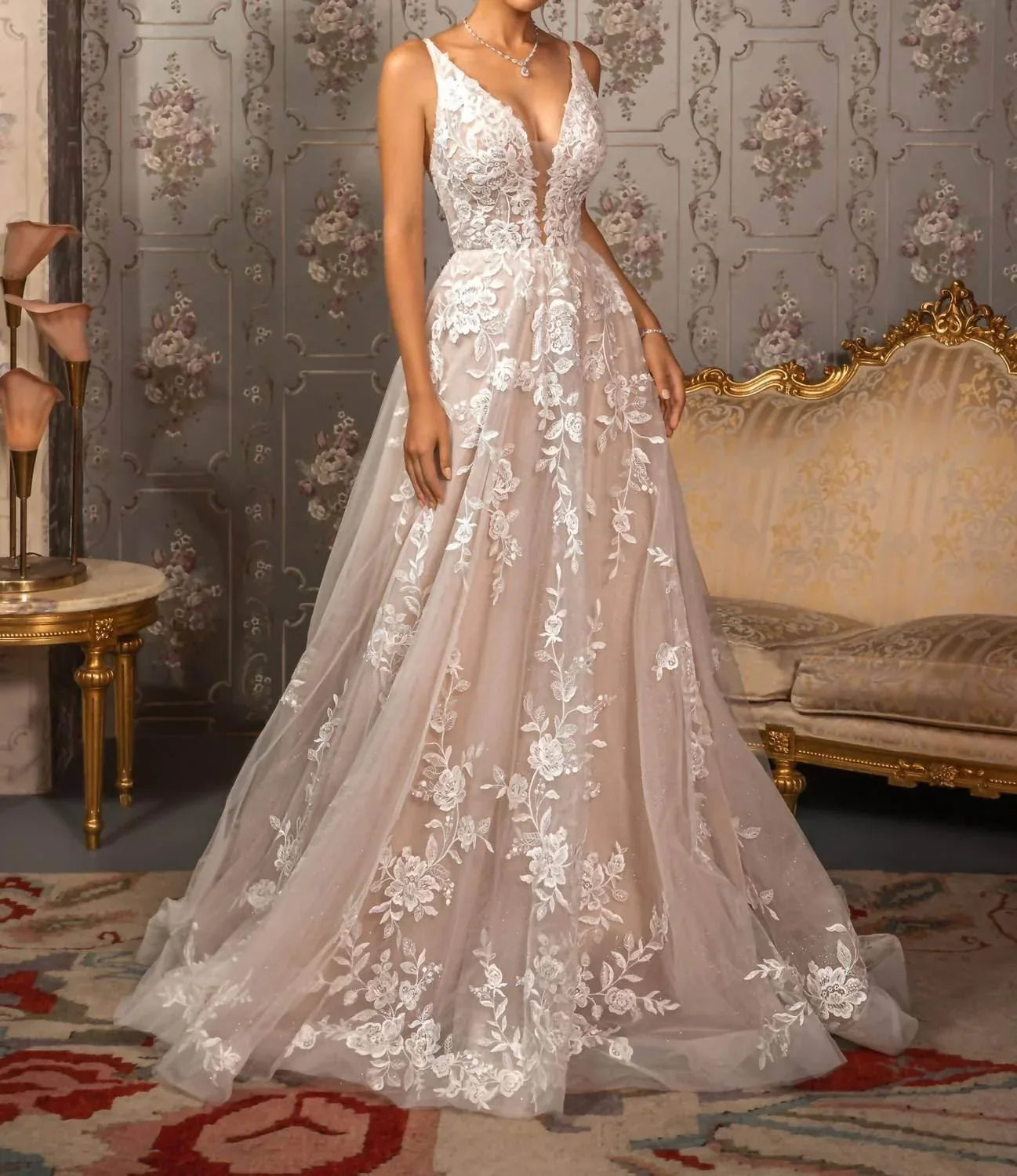 Luciana A-line Lace Dress