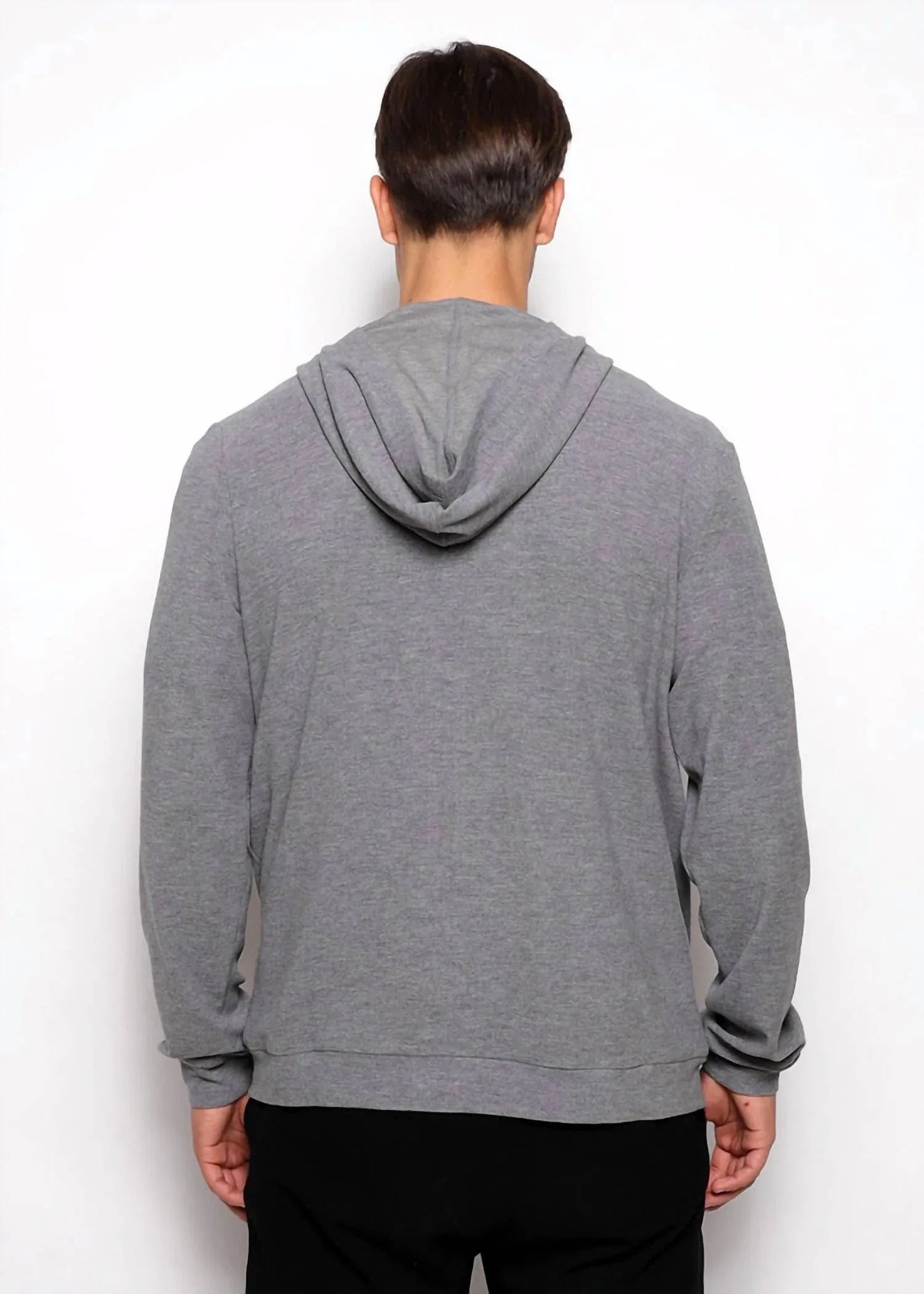 Kapuzenjacke aus Stretch-Strick mit Reißverschluss