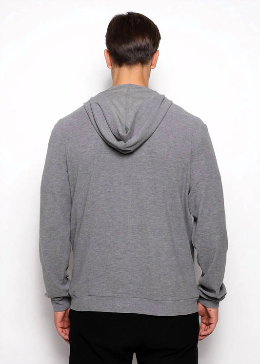 Kapuzenjacke aus Stretch-Strick mit Reißverschluss