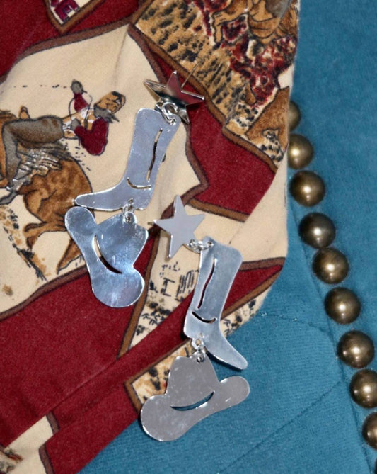 Women's Cowboy Star Earrings