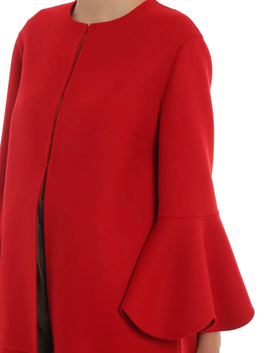 Compact Wool And Cashmere Scalloped Coat