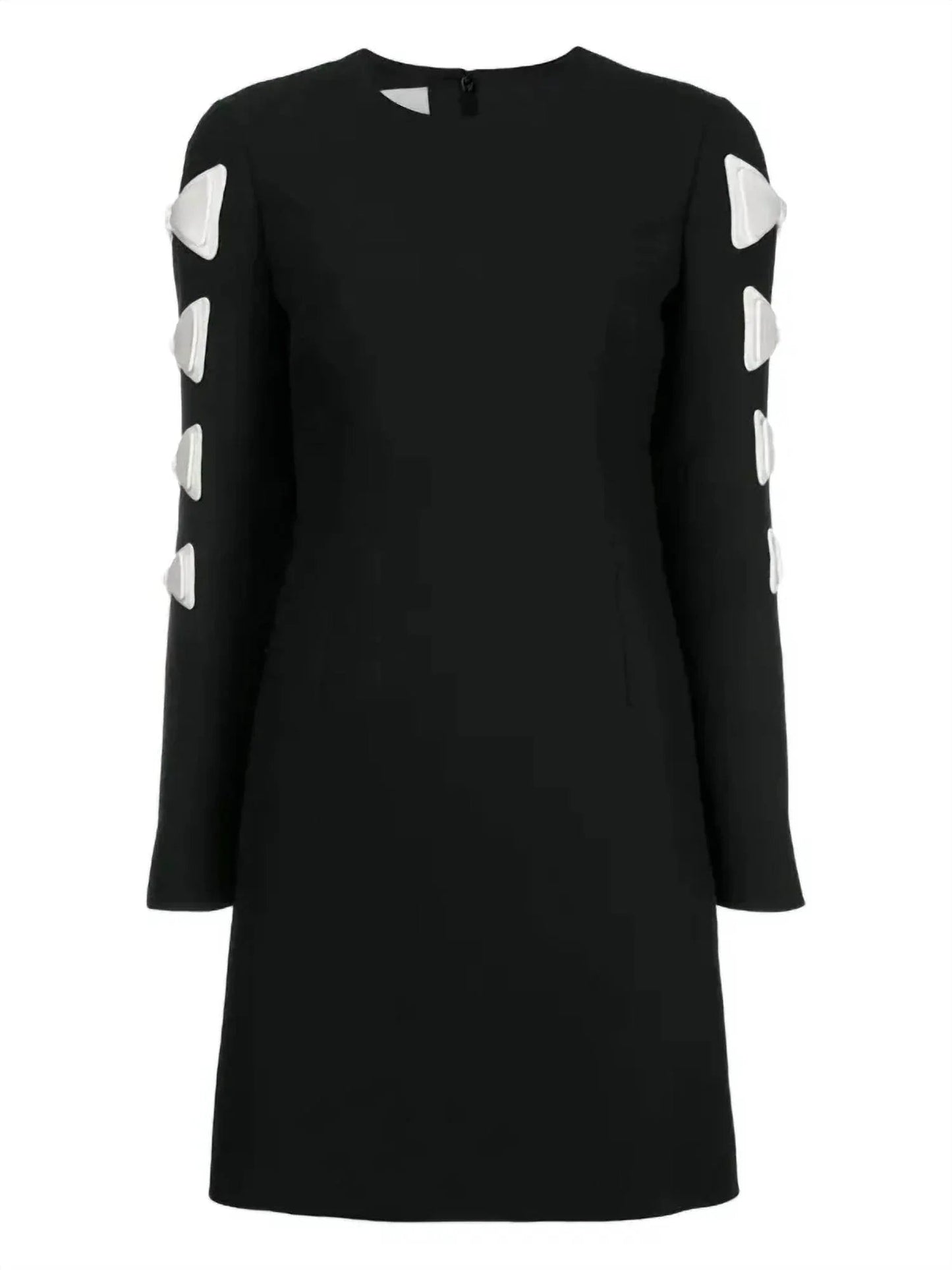 Women's Crewneck Bow Mini Dress