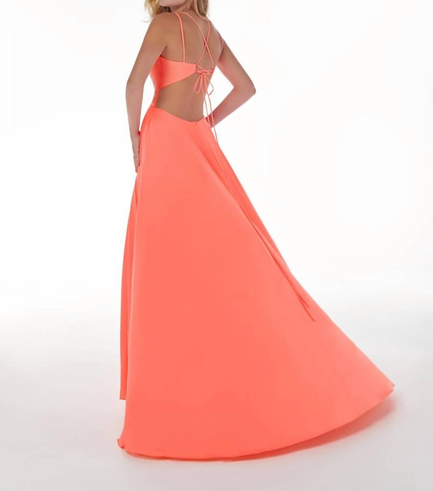 A-Linien-Spaghettiträgerkleid