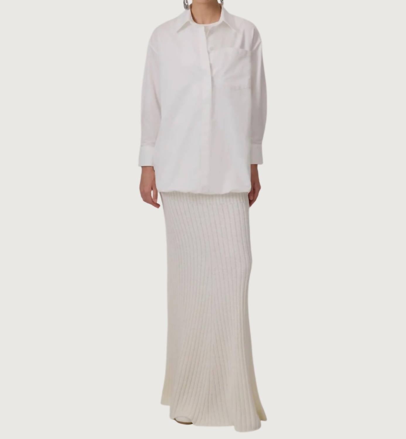 Emilio Ballonärmel-Hemdblusenkleid