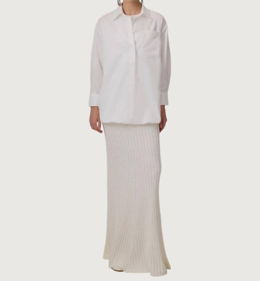 Emilio Balloon Hem Shirt Dress