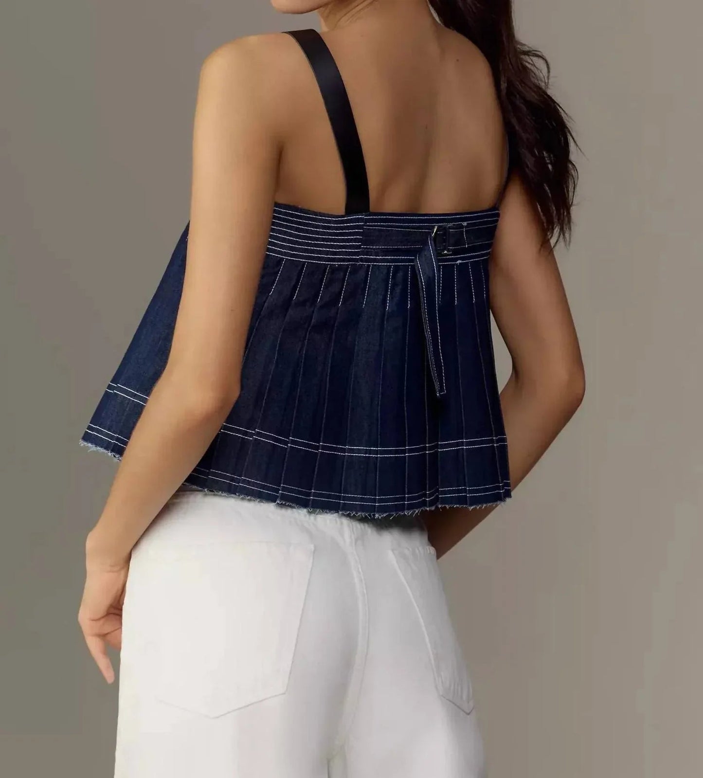 Ärmellose Harness-Bluse