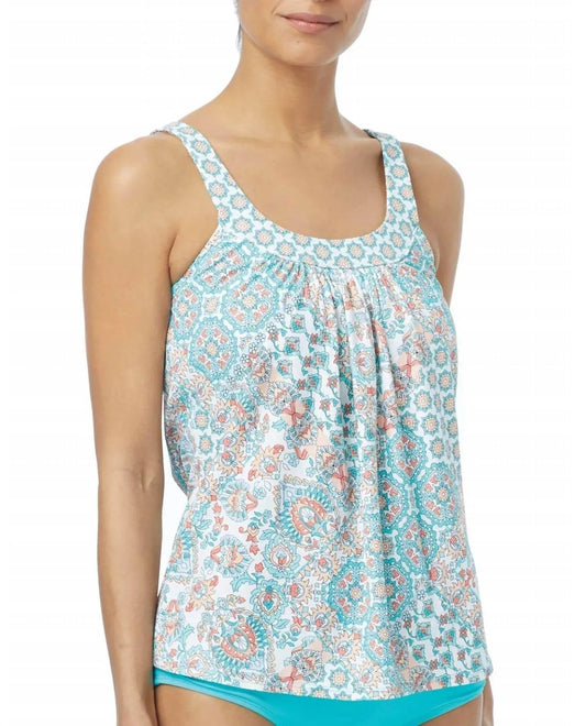 Tankini-Top mit Bügel, Ultra Fit, Cup-Größen, Fliesenmix Larimar