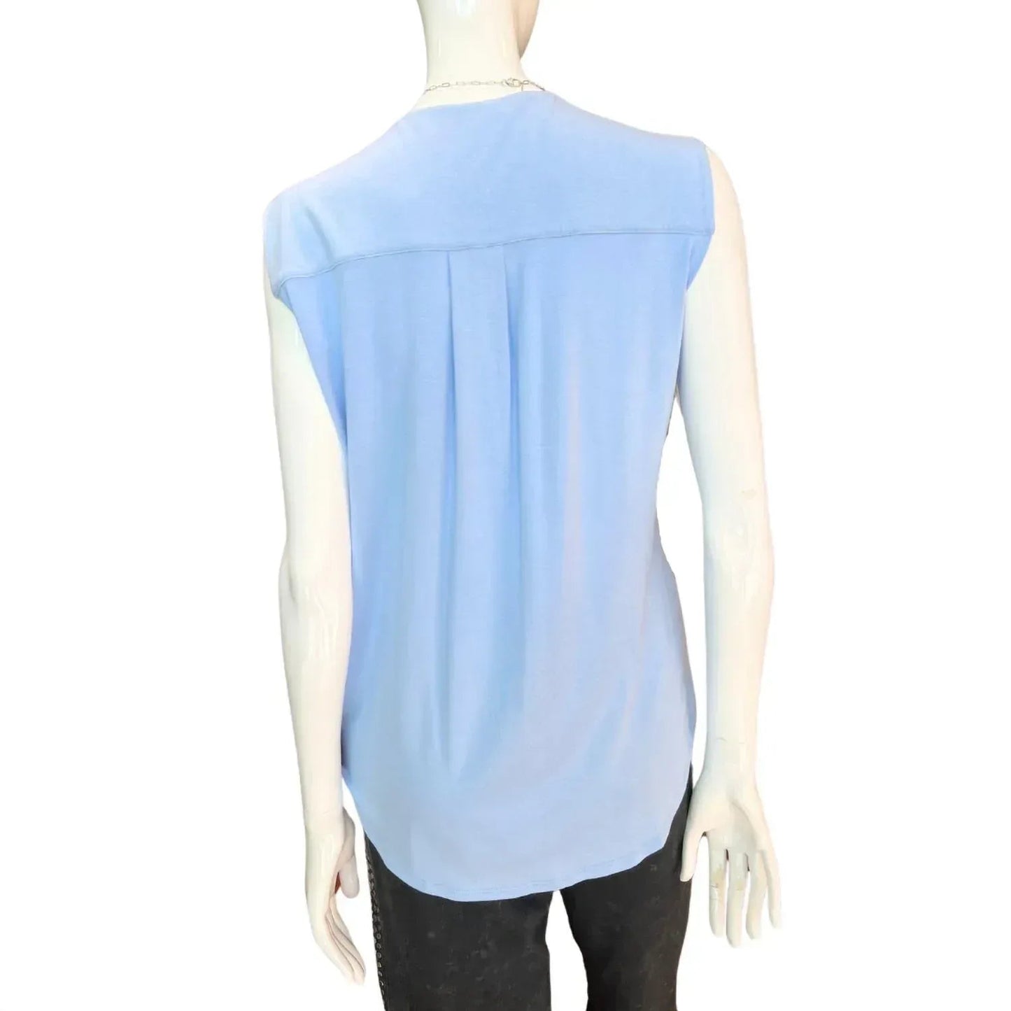 Women's Sleeveless V Neck Surplice Top