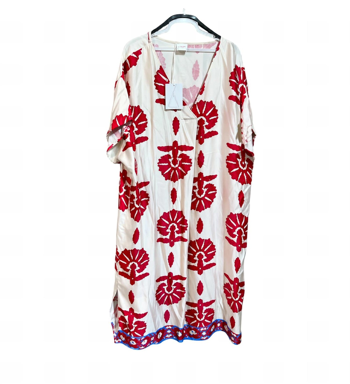 Print V-neck Tunic Dress