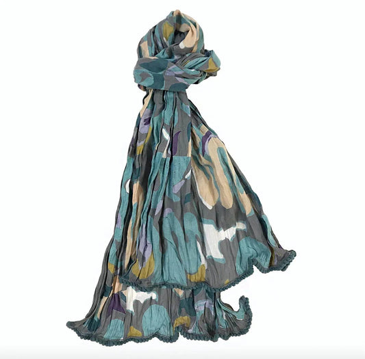 Crinkled Cotton Scarf