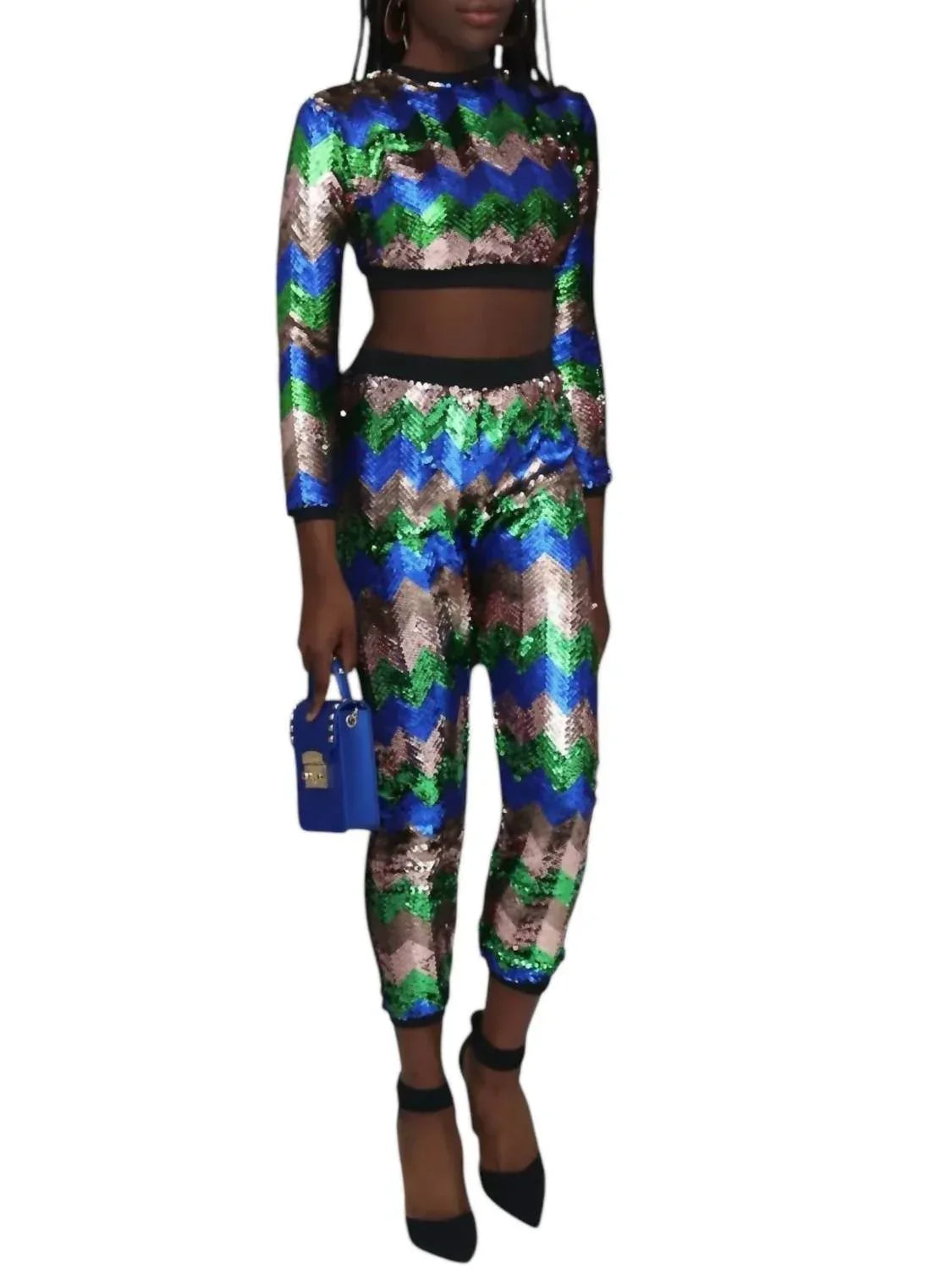 Sequin Delight Pant Set
