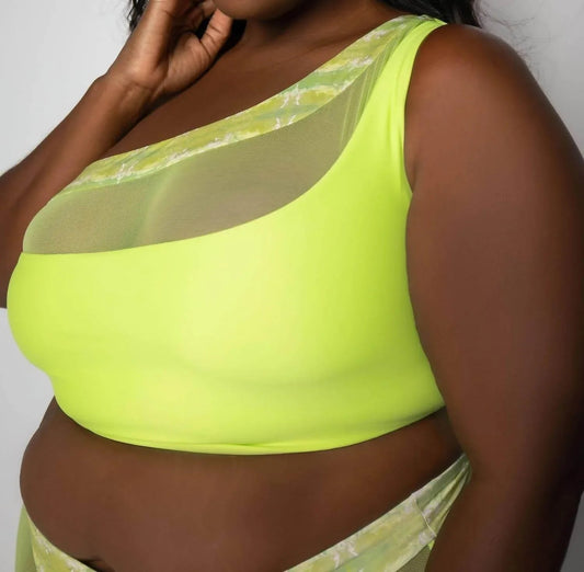 Bay One-shoulder Swim Top - Plus