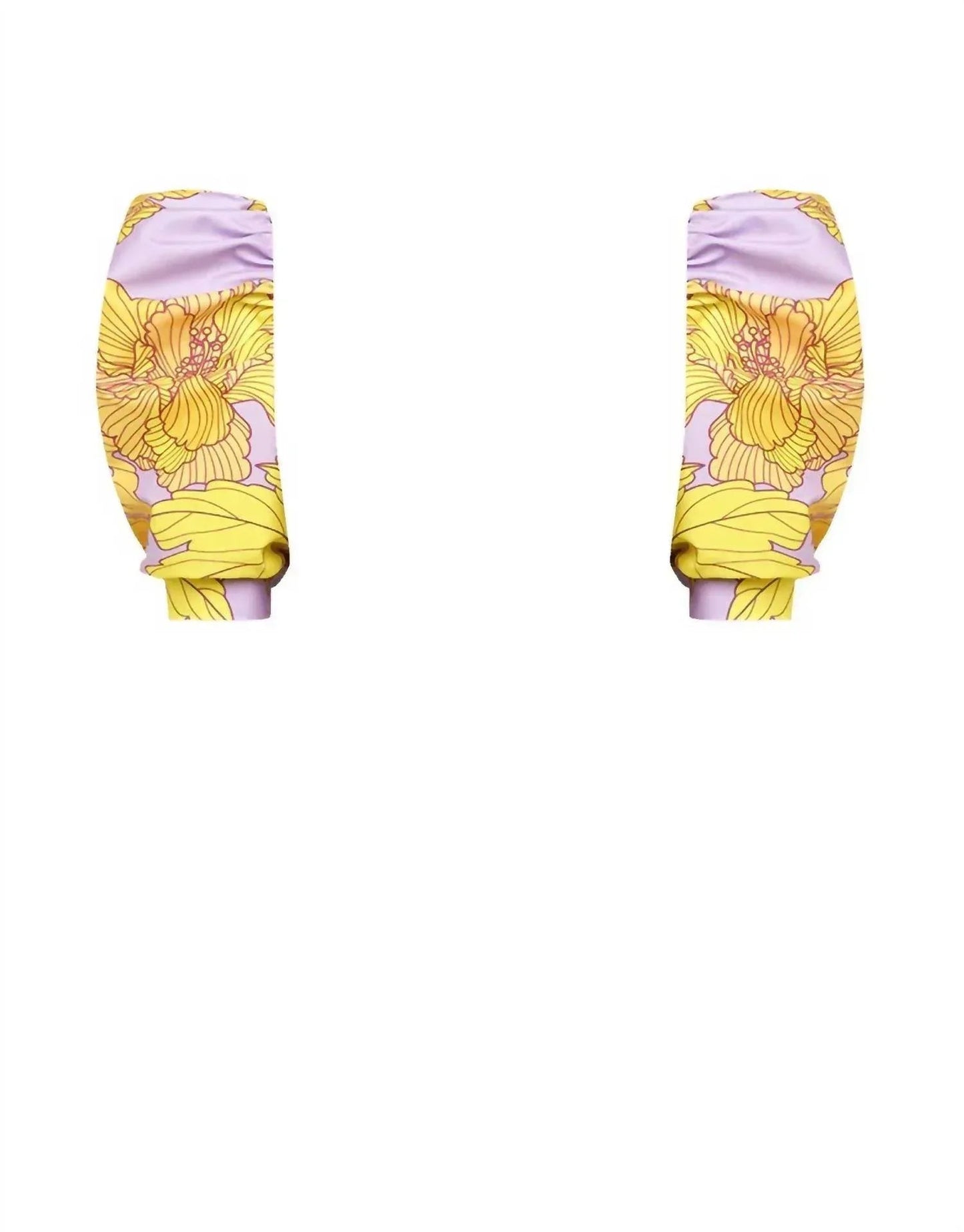 Damen Cut-Out Einteiler + Puffärmel