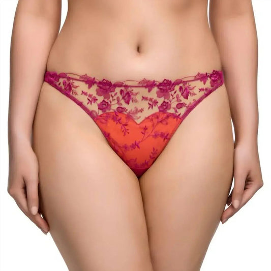Victresse Floral bestickter Tanga