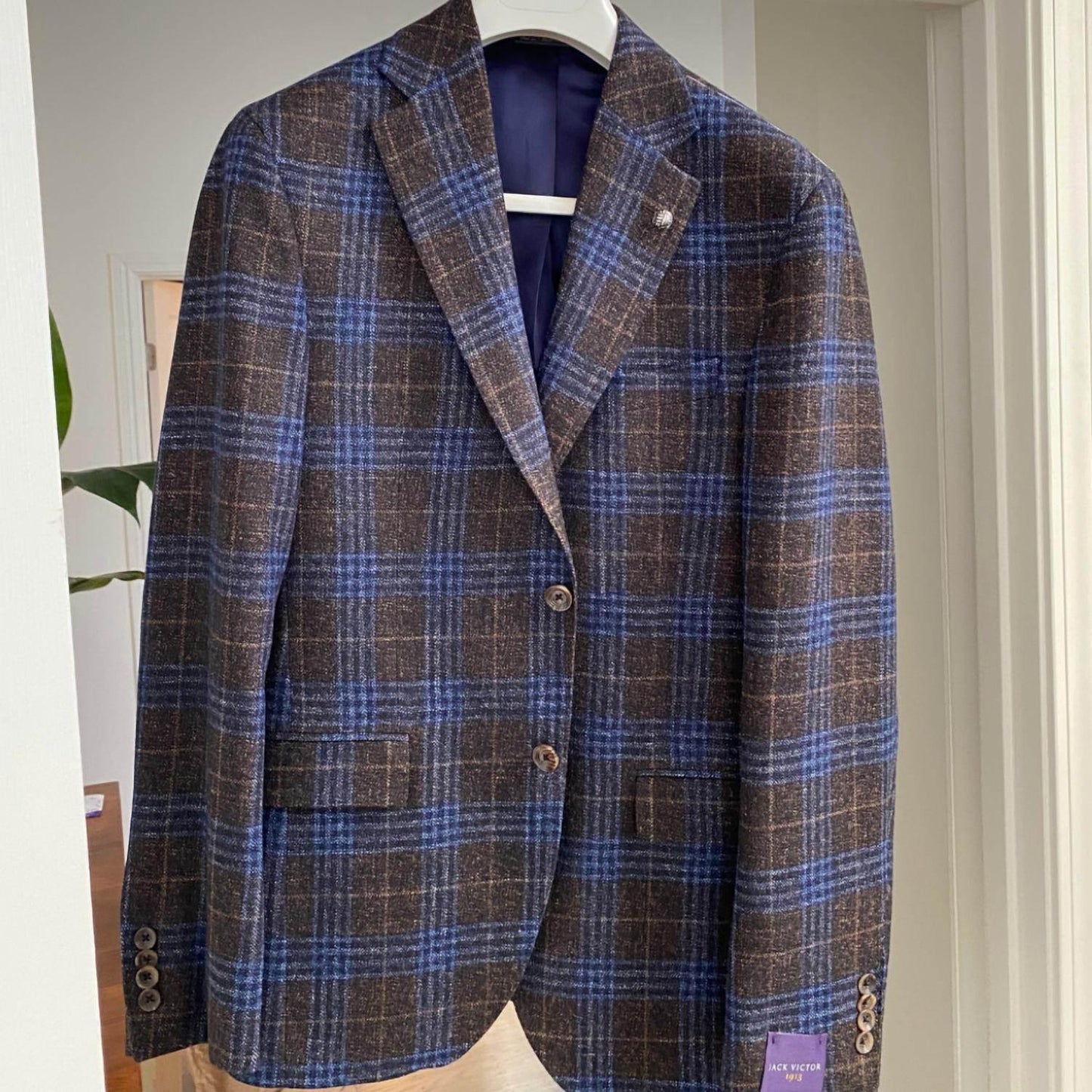 McAllen Blazer aus karierter Wolle und Seide