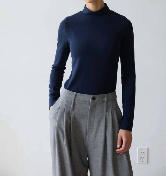 The Mock Neck Long Sleeve Tee