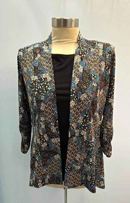 Women's Kima Blouse With Solid Cami Set