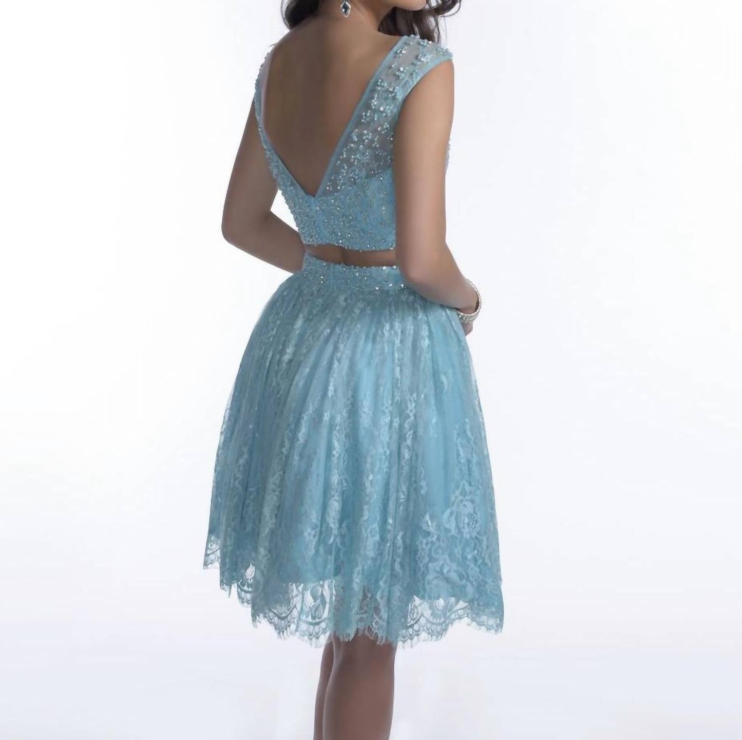 Ärmelloses Minikleid, zweiteilig