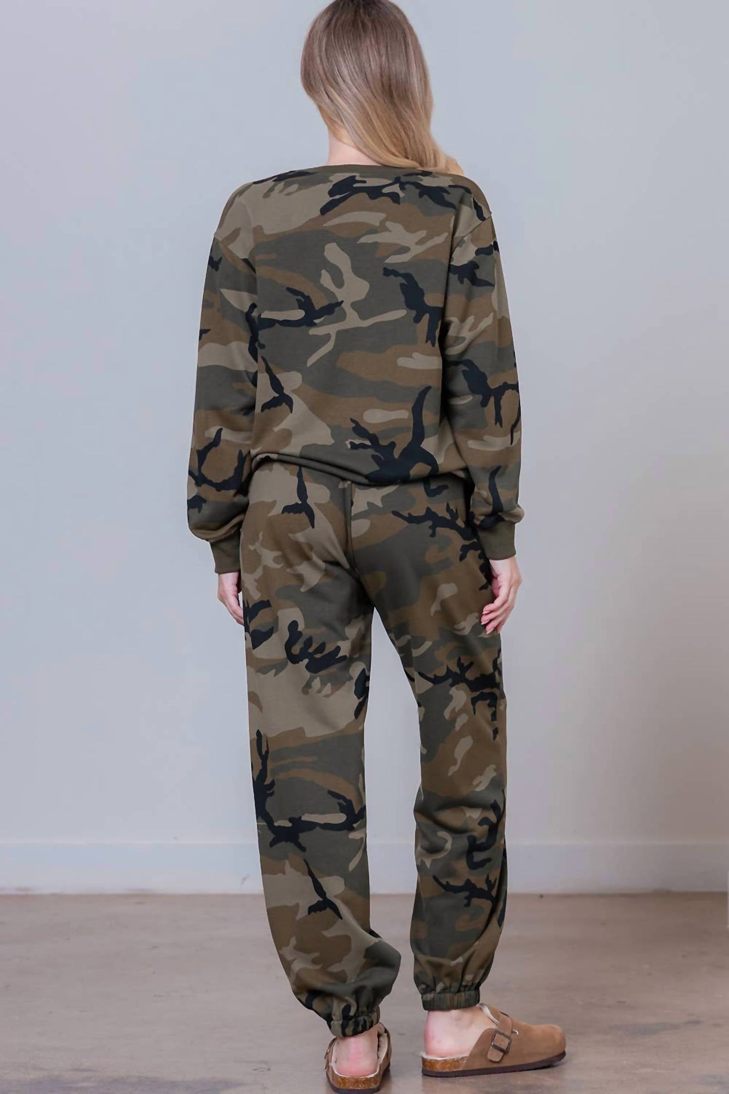 Bedrucktes Stick-Sweatshirt