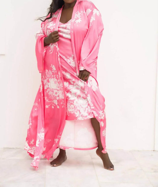 Floral Maxi Robe - Plus