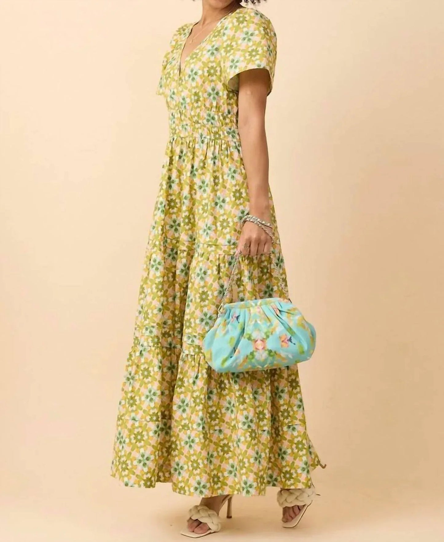 Poppy Deep V Maxi Dress