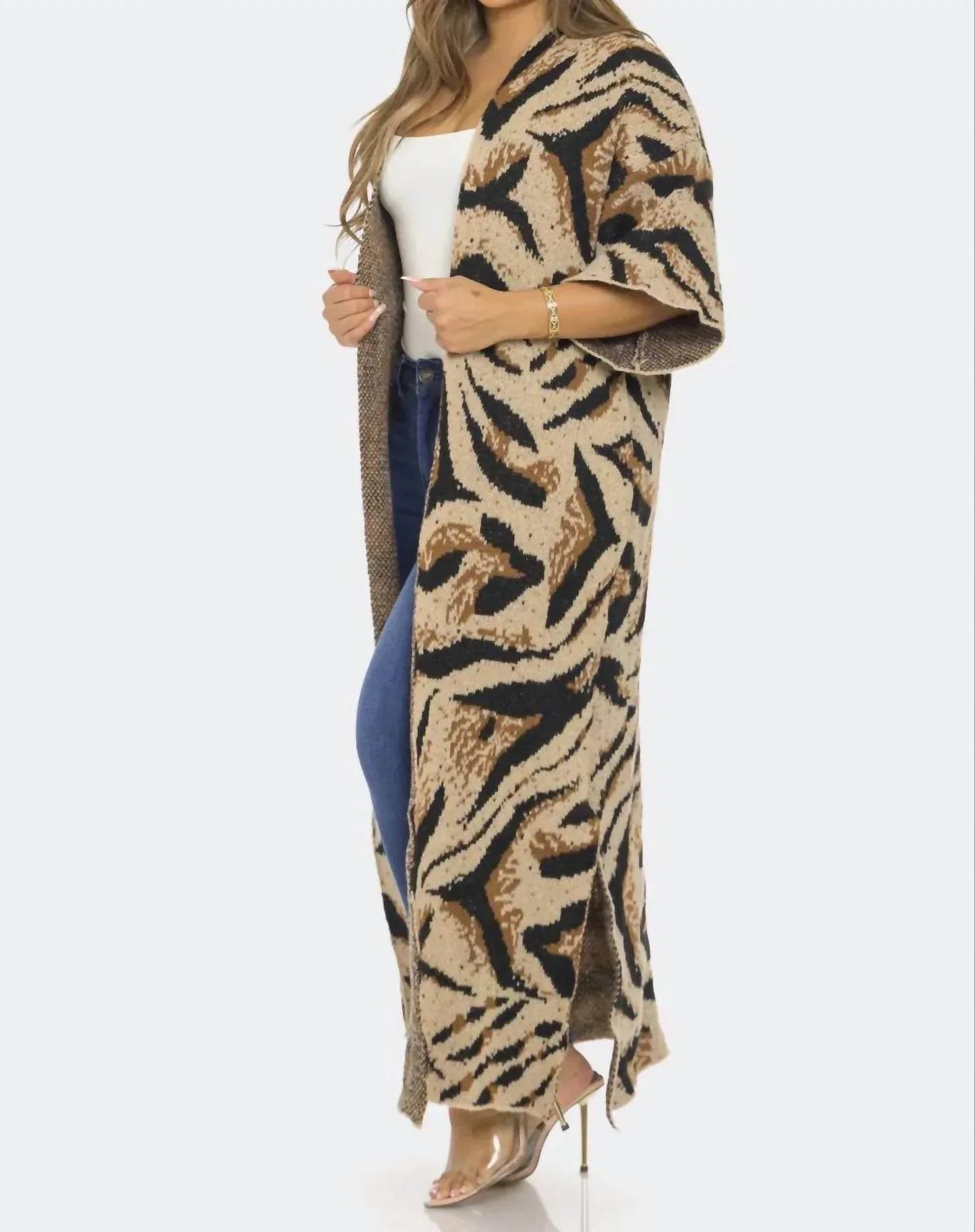 Printed Cardigan