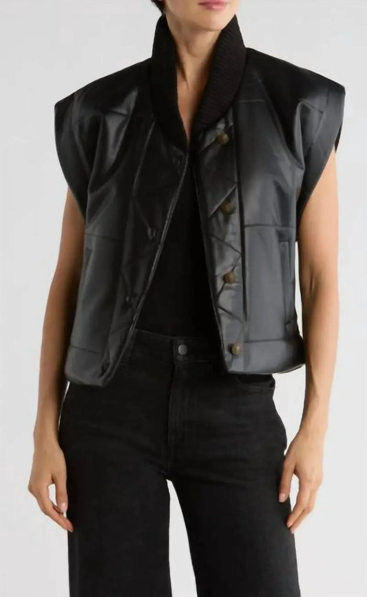 Faux Leather Vest