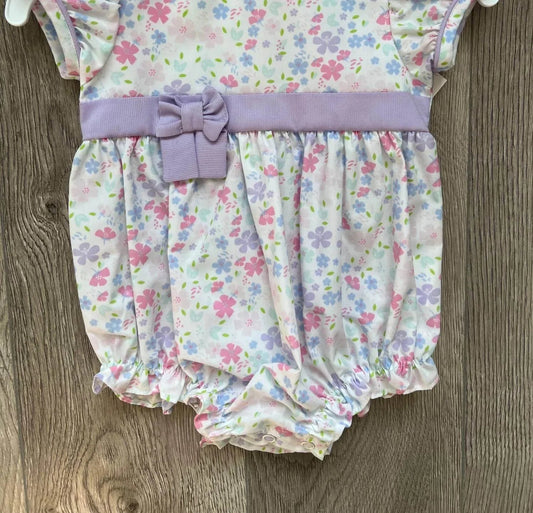 Baby Girl's Spring Lilies Bubble Onesie