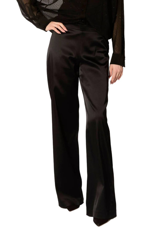 Stretch-Satin-Röhrenhose