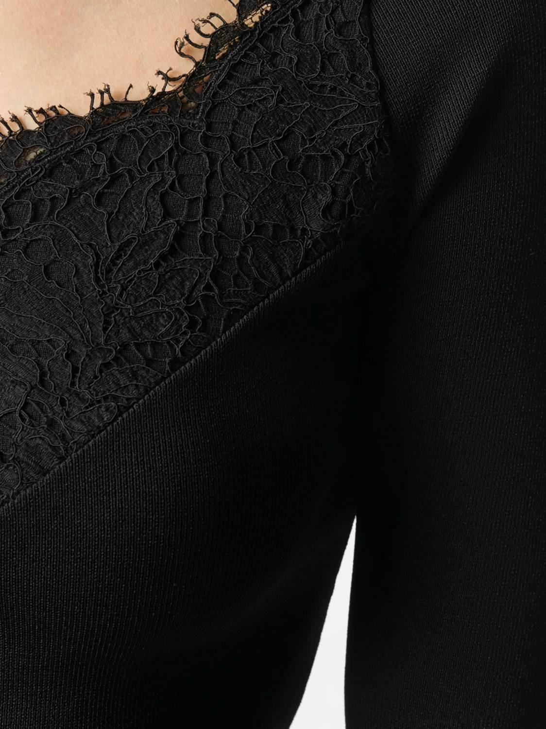 Viscose Blend Lace Sweater