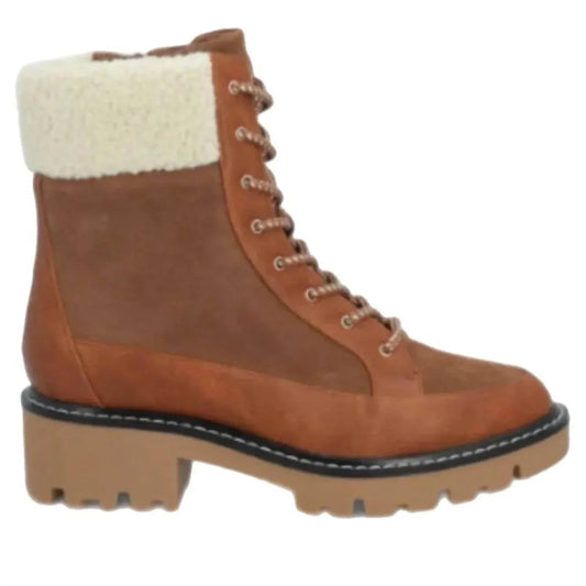 Damen-Stiefelette Alexa aus Leder zum Schnüren