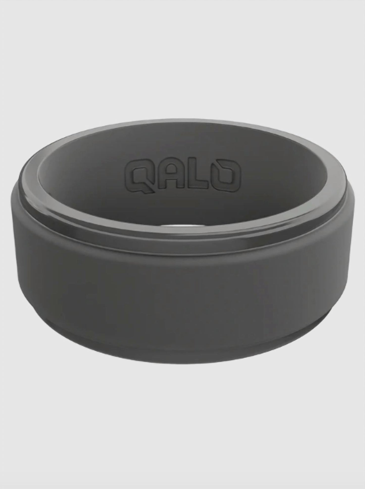 Men's Polished Step Edge Silicone Ring