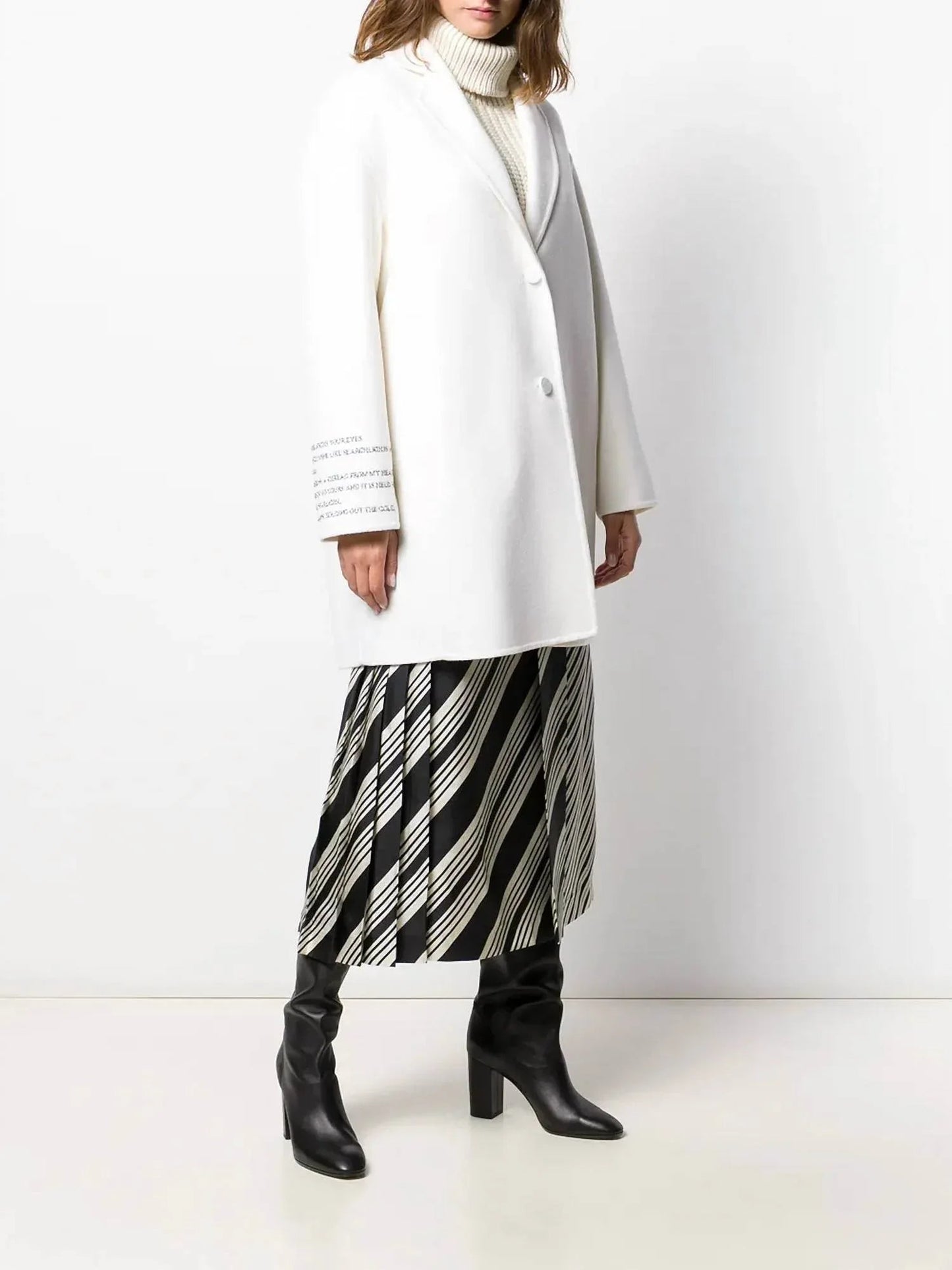 Women's Poem Detail Single Breasted Coat