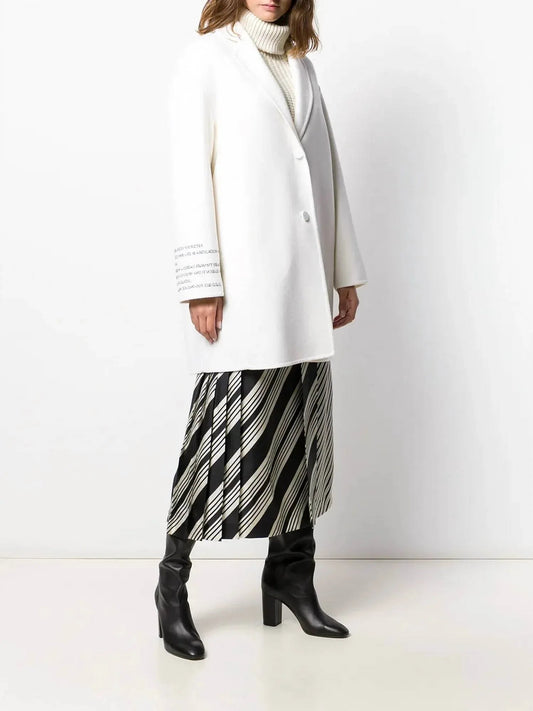 Women's Poem Detail Single Breasted Coat
