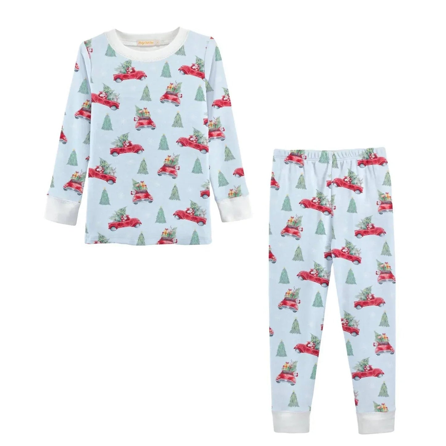 Jungen Pyjama-Set mit "Santa Is Coming"-Aufdruck