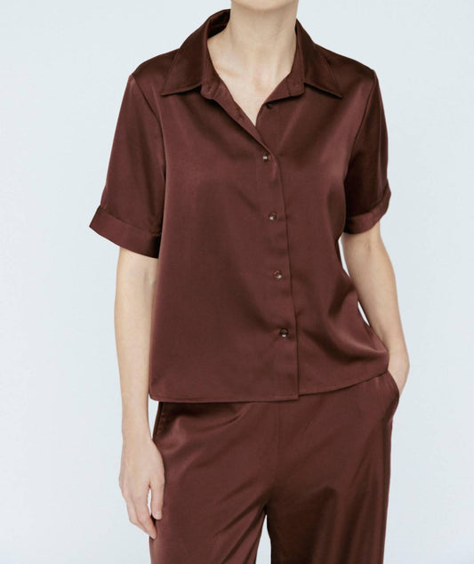 Women's Satin Tee Blouse