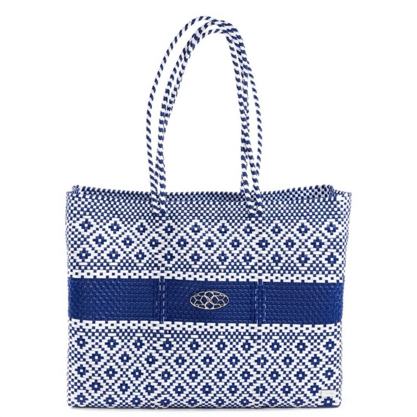 Reisetasche für Damen aus gewebtem Stoff mit Aztekenmuster und Clutch