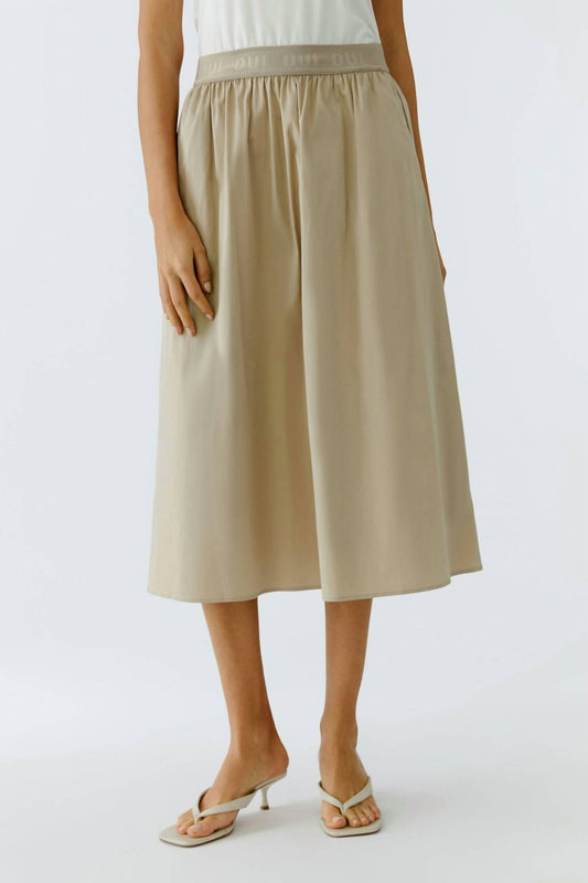 Banded Midi Skirt