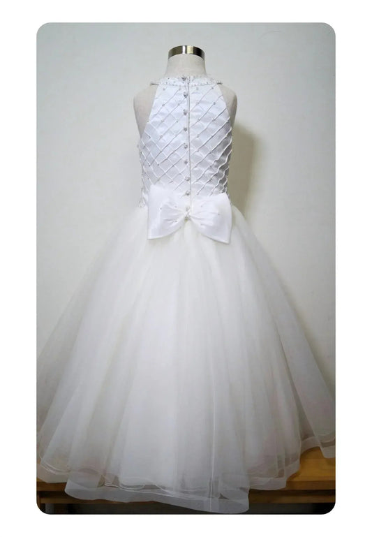 Girl's Beaded Tulle Dress