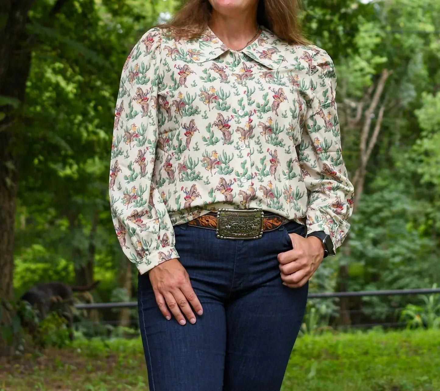 Wüsten-Rodeo-Bluse