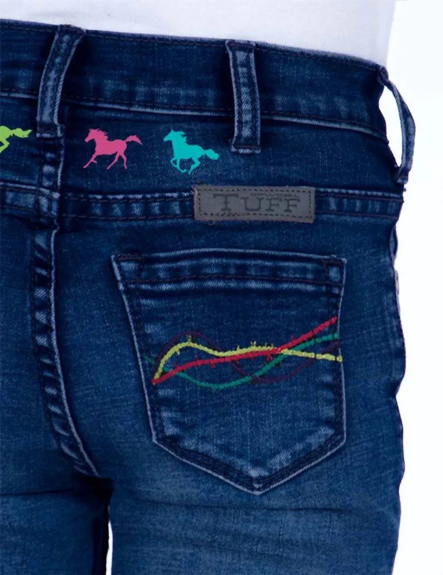 Mädchen Reiten Schnelle Hosenjeans
