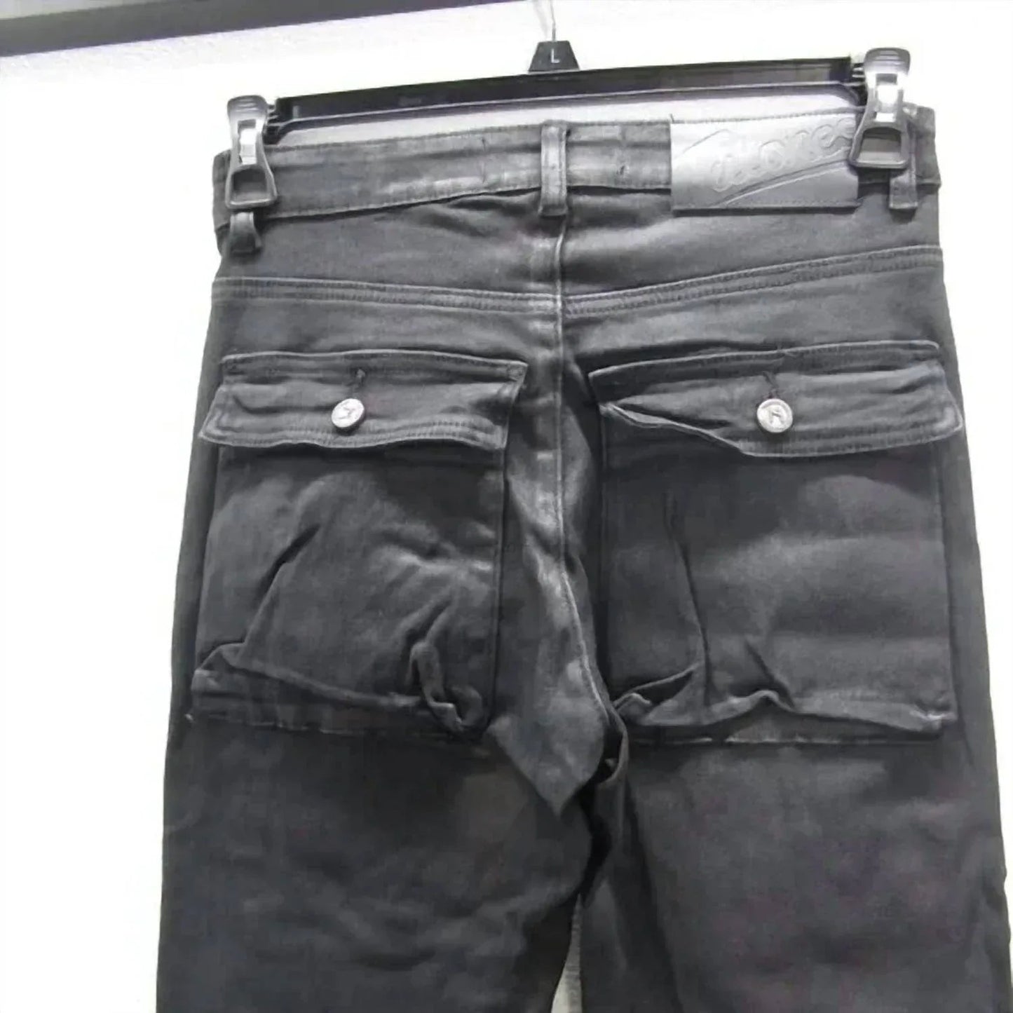Beschichtete Cargo-Jeans für Herren