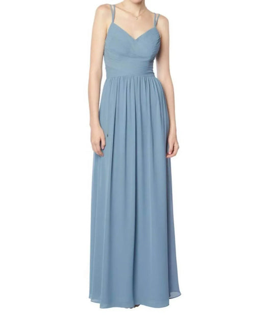 Chiffon V-neck Gown