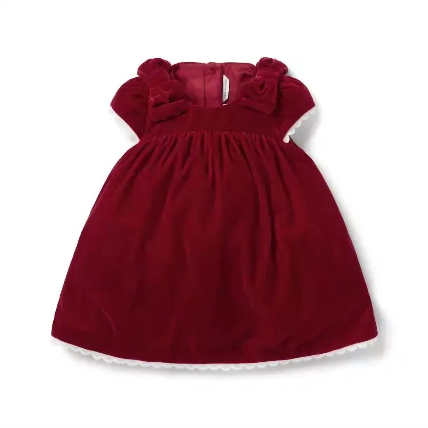 Mädchen Kleid mit kurzen Ärmeln und Schleife