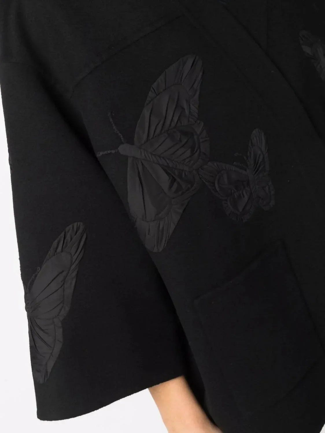 Embroidered Butterfly Wrap Jacket