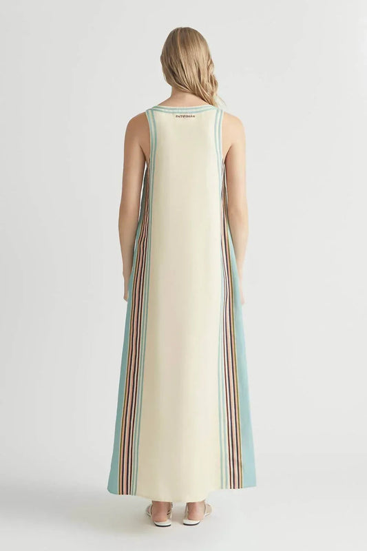 Goldrausch-Kleid mit U-Ausschnitt