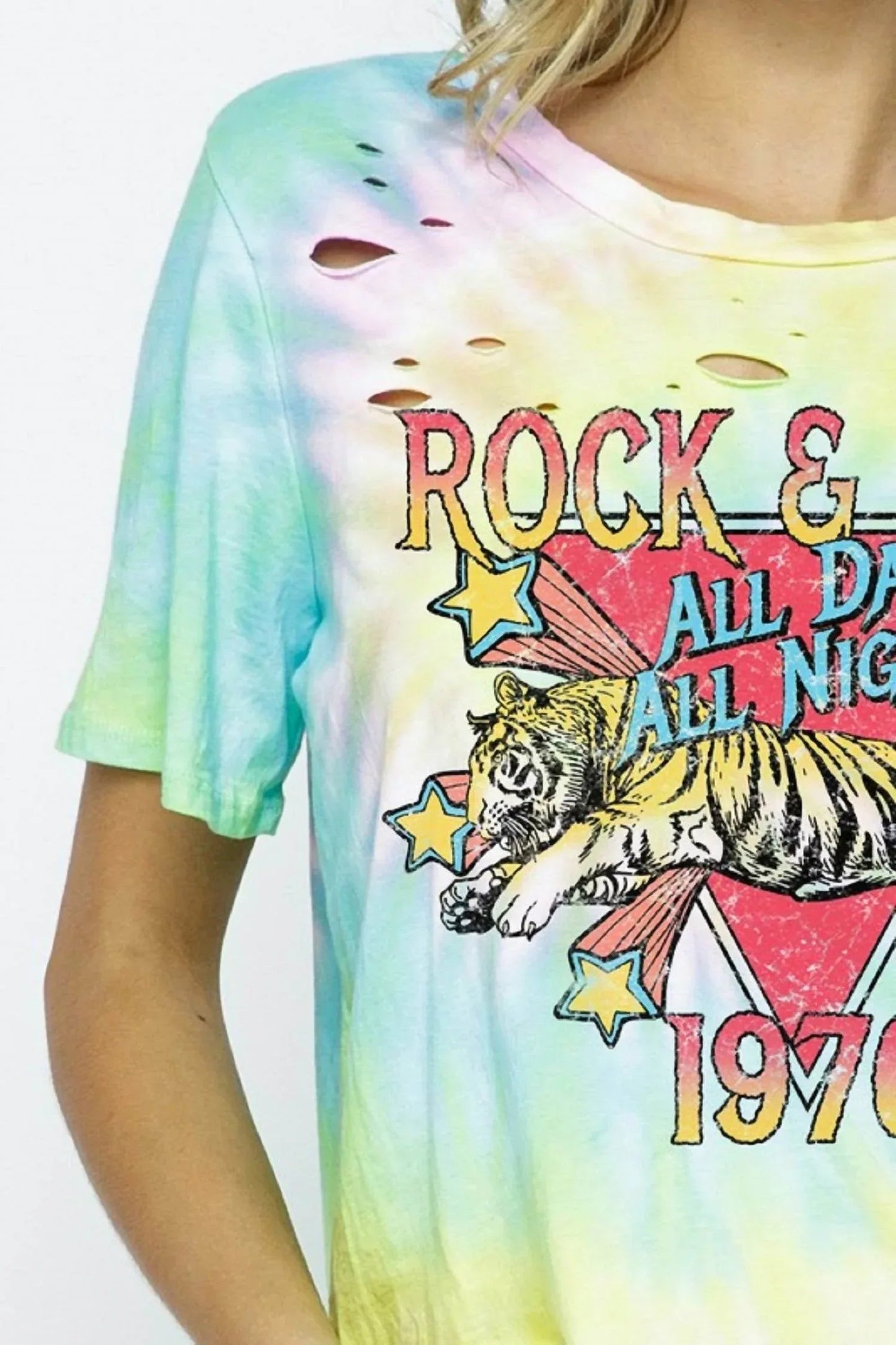 Rock Short Sleeve Slitted Tee