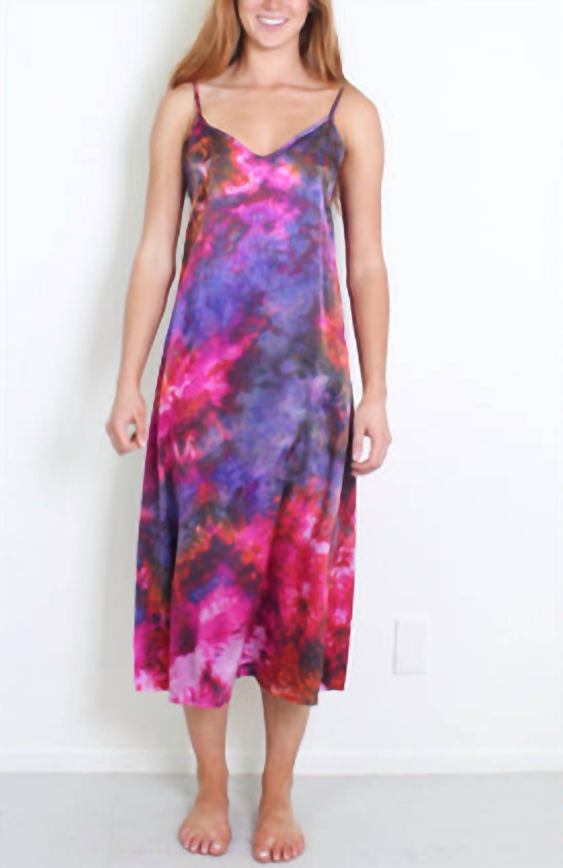 Seidenes Fanny Midikleid
